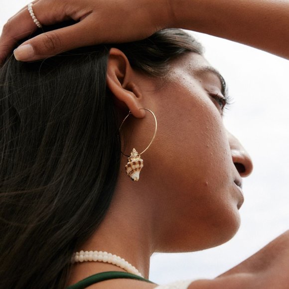 NWOT Bryan Anthonys Listen Hoop Earrings - Picture 3 of 4